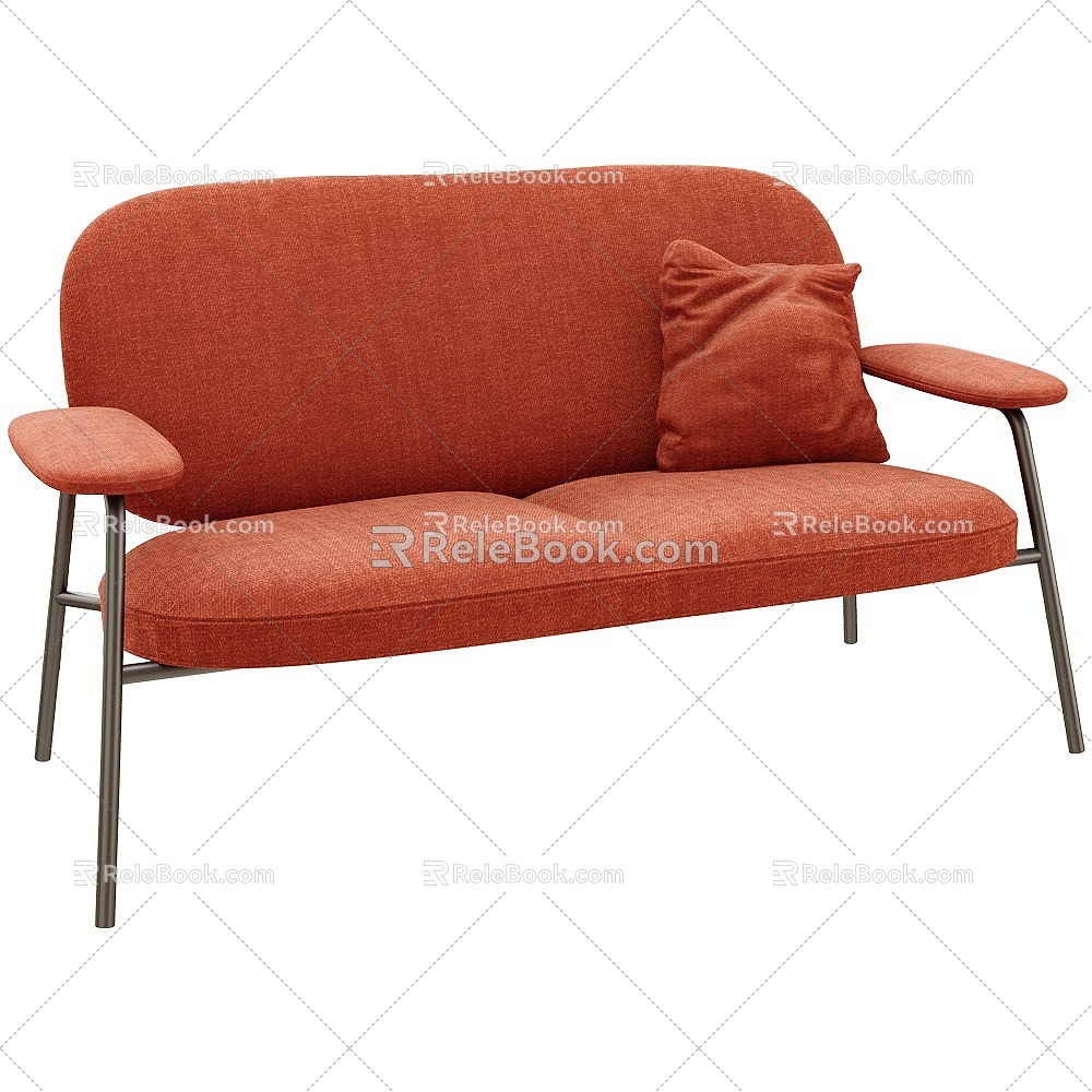 Leisure sofa multi-person sofa sofa 3d model