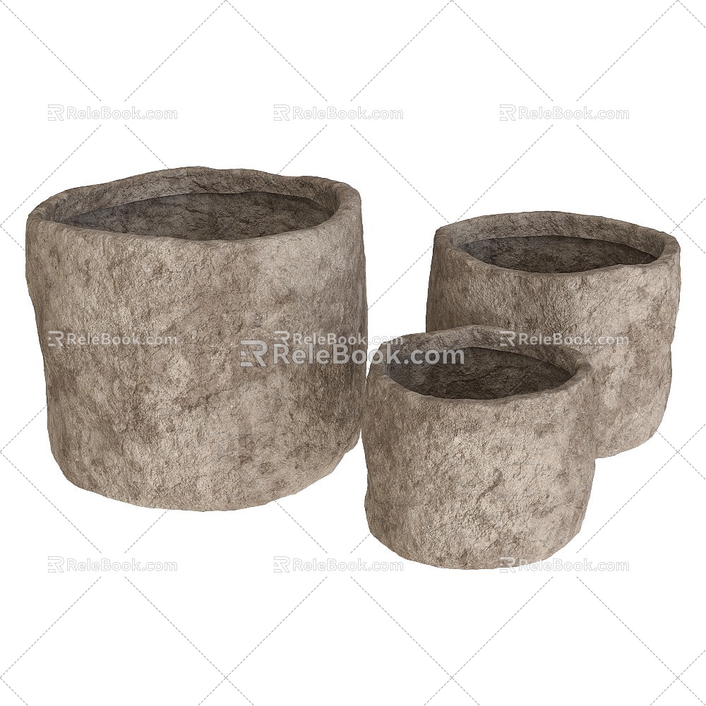 Silent Flower Pot 3d model