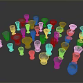 Household Transparent Drinking Glasses With Various Shapes Sizes For Daily Use