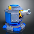 Modern Battery Laser Tower Turntable Sci-fi Tower Defense 3d model
