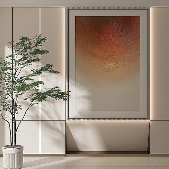 modern abstract painting texture painting 3d model