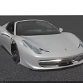 Sleek White Convertible Sports Car Parked Outdoor With Modern Building Background