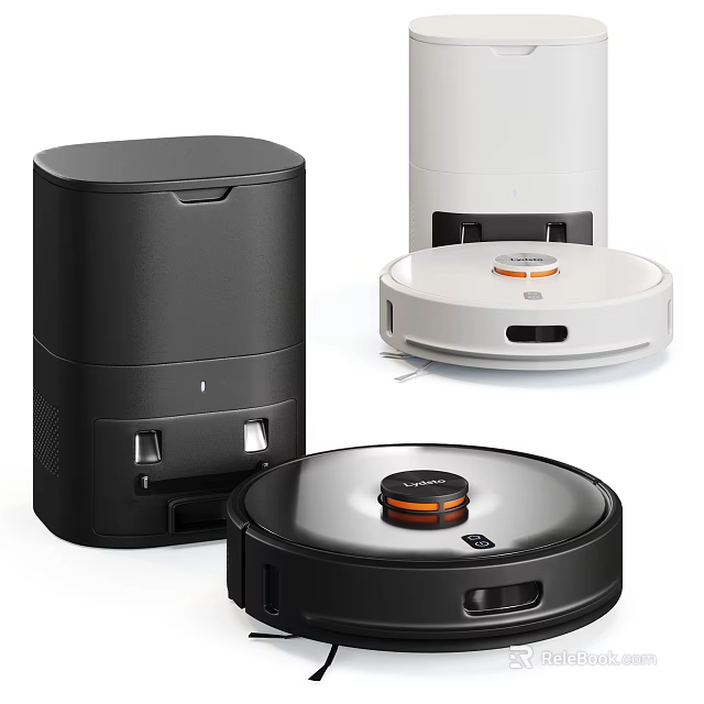 Modern Robotic Vacuum Cleaners with Sleek Design and Multiple Color Options for Daily Use 3d model 