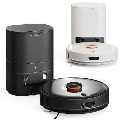 Modern Robotic Vacuum Cleaners with Sleek Design and Multiple Color Options for Daily Use 3d model