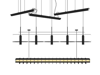 Modern chandelier office chandelier model