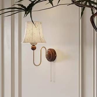 Wall lamp French wall lamp bedside lamp decorative lamp 3d model