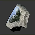 Modern Abstract Sculpture Carving Featuring Textured Metallic Surface And Curved Shape