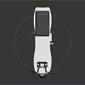Compact White Electric Scooter With Black Seat Two Wheels And Handlebars