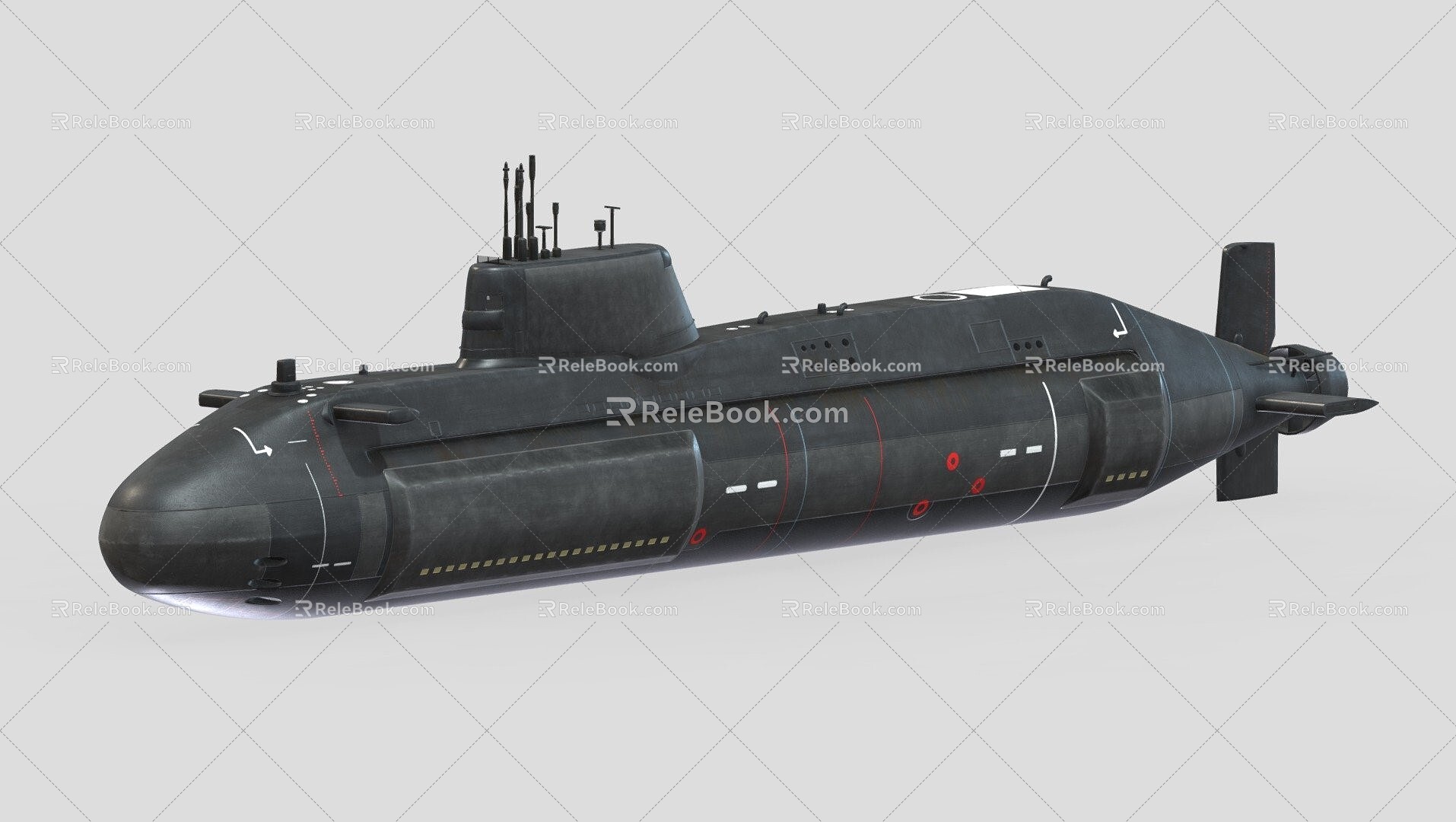 Modern Submarine 3d model