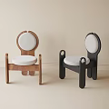 Modern Children's Chairs With Wooden And Black Frame Soft White Cushion Design