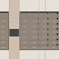Public Facility Letter Box With Multiple Numbered Compartments In Residential Area