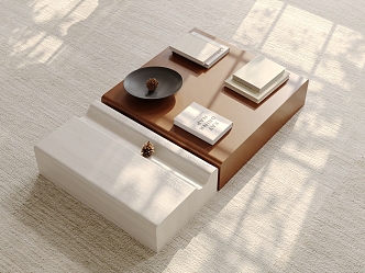 Modern Coffee Table Living Room Coffee Table Wooden Coffee Table 3d model