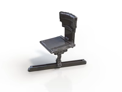 Black Home Office Chair With Ergonomic Backrest And Stable Base Design 3d model