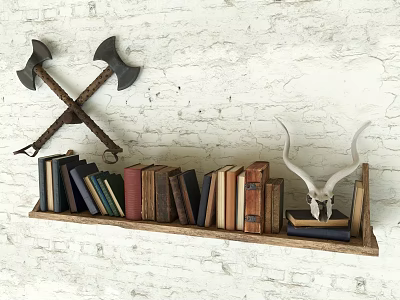 Books and Magazines European Books Books Posing Books Old Books 3d model