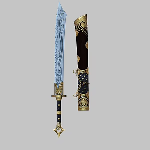 Top Knives Dragon Pattern Knives Sword Sheath Times Knives Times Weapons Legendary Weapons Martial Arts Weapons 3d model