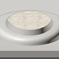 Modern Circular Ceiling Design With Layered White Finish And Smooth Surface