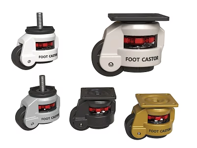 Fumarun universal wheel horizontal adjustment steering wheel industrial heavy-duty caster other hardware caster anchor support seat hardware accessories 3d model