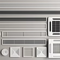 Various Modern Air Conditioner Air Vents With Different Shapes And Grille Designs