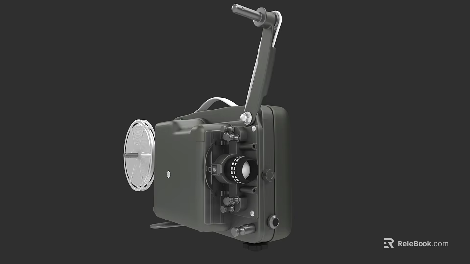 Projection Surveillance Equipment With High Resolution Lens And Adjustable Bracket Design 3d model 