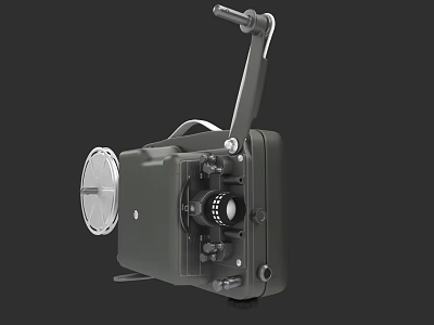 Projection Surveillance Equipment With High Resolution Lens And Adjustable Bracket Design 3d model