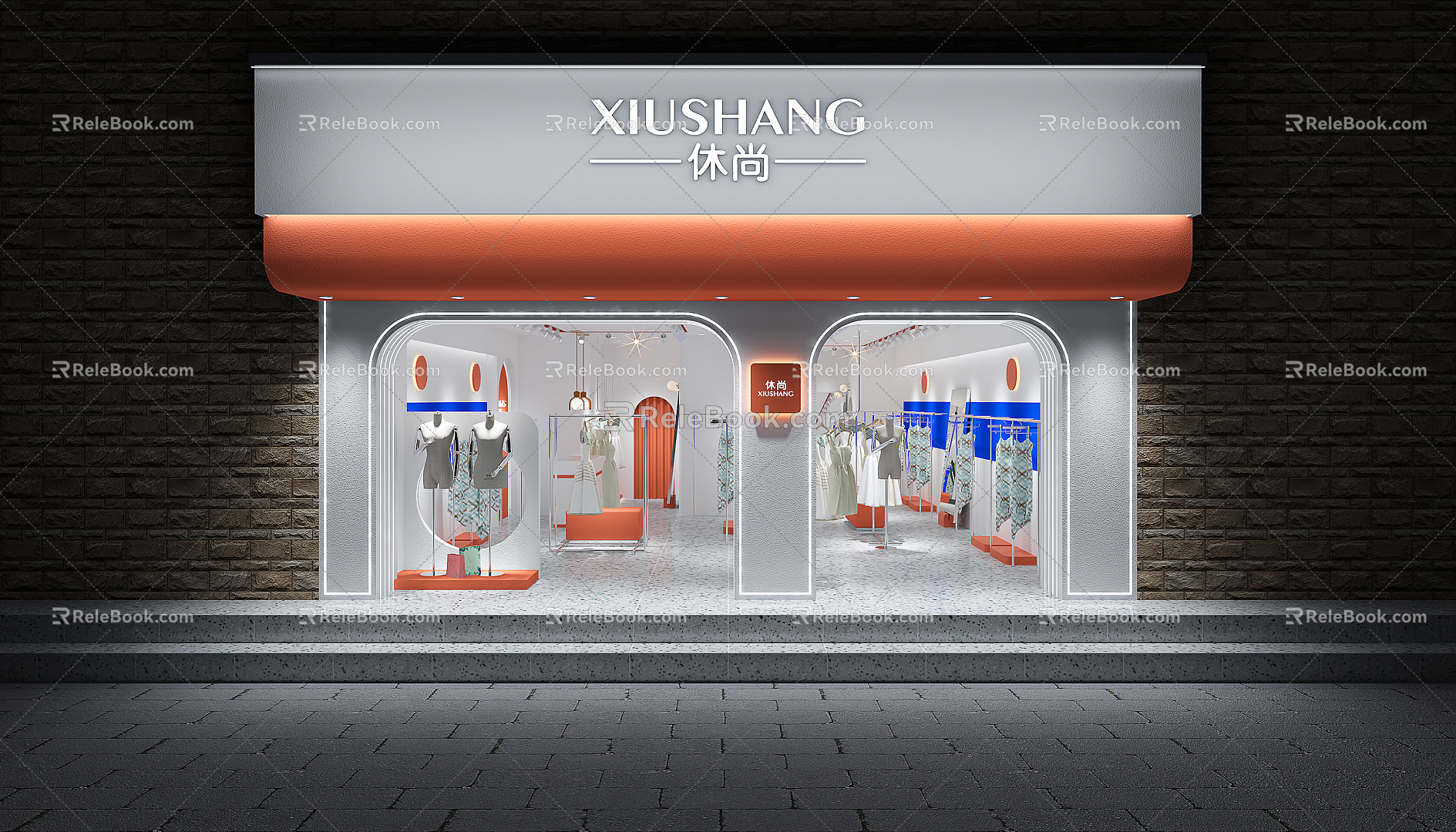 Modern Women's Shop 3d model