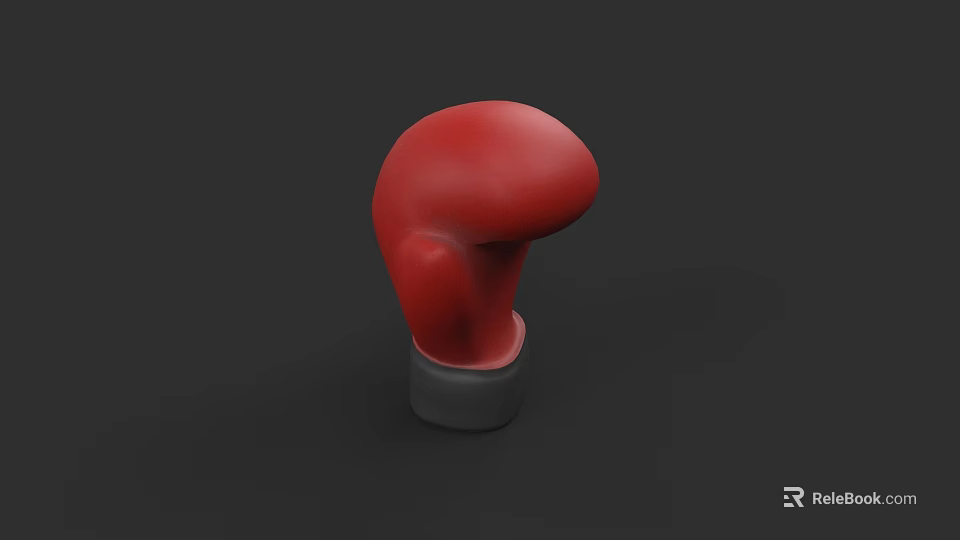 Red Boxing Gloves Essential Sports Equipment For Boxing Training And Fitness 3d model 