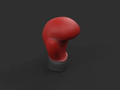Red Boxing Gloves Essential Sports Equipment For Boxing Training And Fitness 3d model