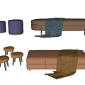 Modern Sofa Bench Sofa Bench 3d model