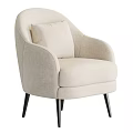 Olive Green Velvet Accent Chair with Curved Armrests Cushion Sleek Black Legs Modern Design