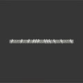 3D Model of White Elongated Circular Rings on Reflective Black Surface