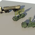 Military Functional Vehicles With Tanker Truck Radar Equipment And Antenna Systems
