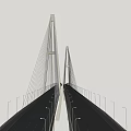 Various Bridge Structural Designs With Cable Stayed And Arch Features 3d model