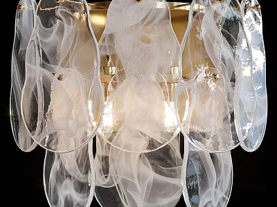 Modern Decorative Wall Lamp With Transparent Glass Shade And Elegant Design 3d model