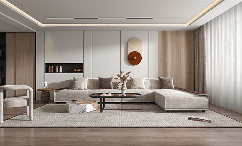 modern living room 3d model