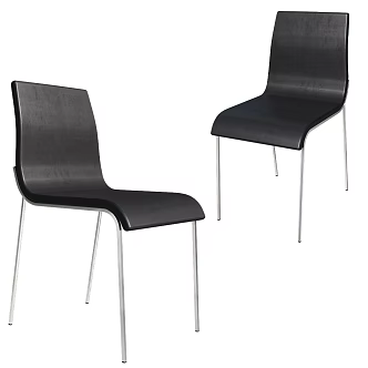 Chair Modern S-shaped Casual Single Chair 3d model