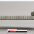 Modern Striped Ottoman Furniture In Beige And Brown Colors For Home Decor