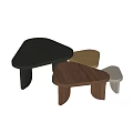 Modern Coffee Table Combination Solid Wood Coffee Table Side Table 3d model
