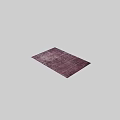 Vintage Purple Square Rug With Distressed Lavender Texture And Soft Surface