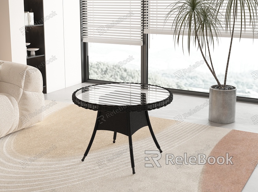 rattan furniture rattan tea table model