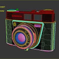 Vintage Kodak Electronic Camera With Classic Retro Design Metallic Body And Lens