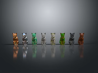 Cat Kitten Flower Cat Domestic Cat Wild Cat Stray Cat Black Cat Pet Mammal Animal Game Animal Cartoon Animal 3d model