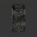 Modern Military Tank with Main Gun Turret Track System and Armored Hull Design