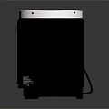 Brankin Black Electric Heating Device With Circular Element Handles And Power Cord