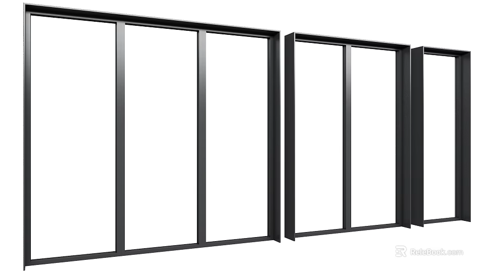 Elegant Traditional Carved Window Design With Intricate Wooden Patterns For Home Interior 3d model 