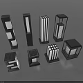 Modern Outdoor Lights With Various Geometric Shapes And Metal Frame Designs