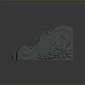 Intricate Carved Grape Plant with Leaves on Decorative Architectural Element