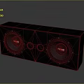 Premium Black PRIME Home Audio Speaker System With Dual Speakers And Ports