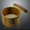 Intricate Animal Carved Wooden Box With Open Lid And Detailed Patterns