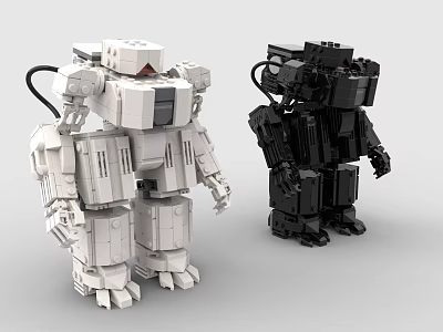 LEGO Toys Building Blocks Fighting Robot Gundam Mech Warrior Transformers Pacific Rim 3d model