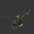 Mars Helicopter Model With Camouflage Design And Rotors For Space Exploration On Gray Background